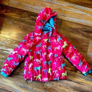 Garnet Hill size 6 girls horse winter coat